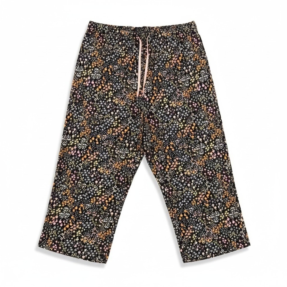 Cuddl Duds Cropped Pajama Black 3X